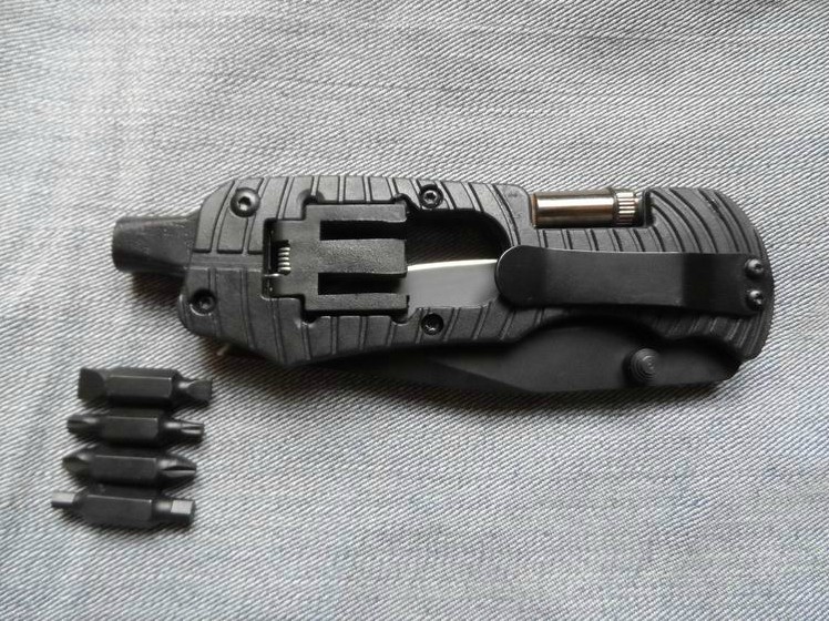 Screwdriver tool knife with LED flashlight can do customer logo UD50043